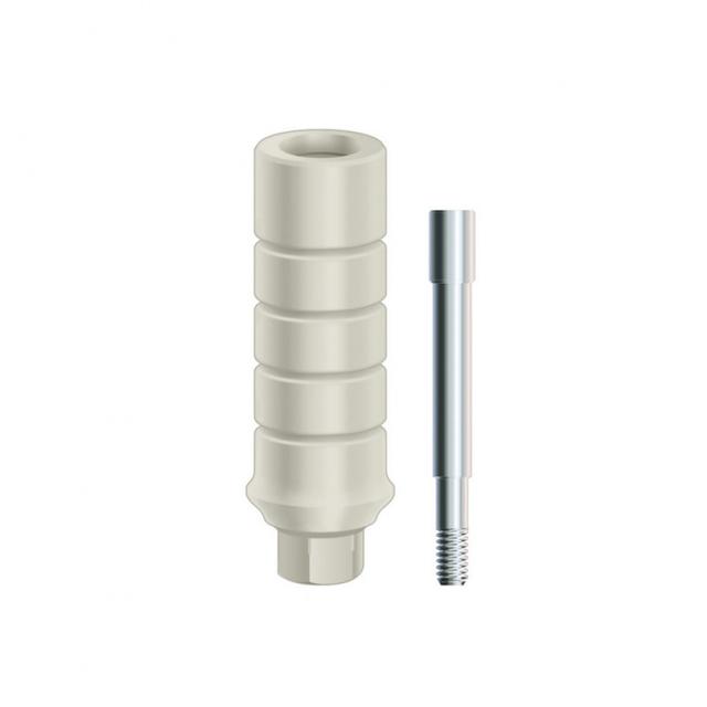Zimmer Plastic Temporary Abutment S 3.5 x 4.5 mm D x 1 mm Cuff