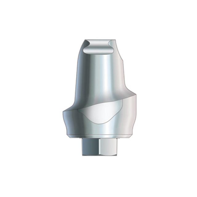 Zimmer Hex-Lock Contour Abutment Straight 5.7 x 6.5 mm D x 2 mm Cuff Height