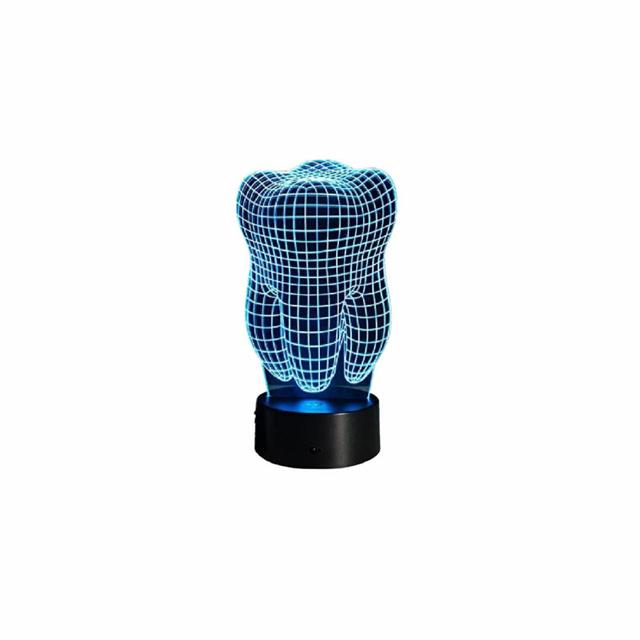 Tooth Shape 3D Table Lamp