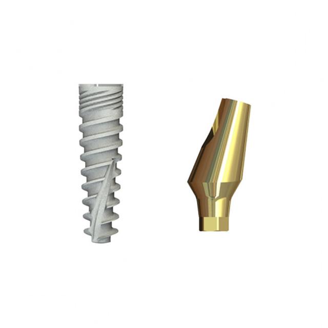 Double Connection Implant 8x3.5 mm + S2D-15-11 mm