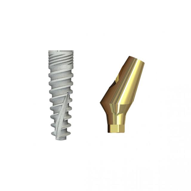 Double Connection Implant 8x3.5 mm + S2D-25-11 mm