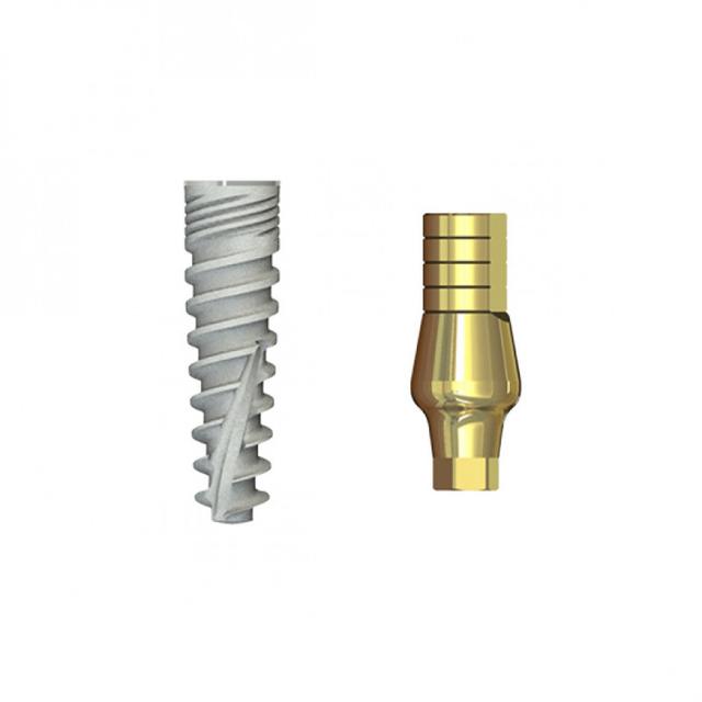 Double Connection Implant 10x3.5 mm + S1D-9 mm