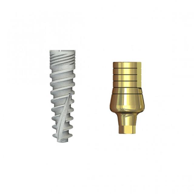 Double Connection Implant 10x3.5 mm + S1WD-9 mm