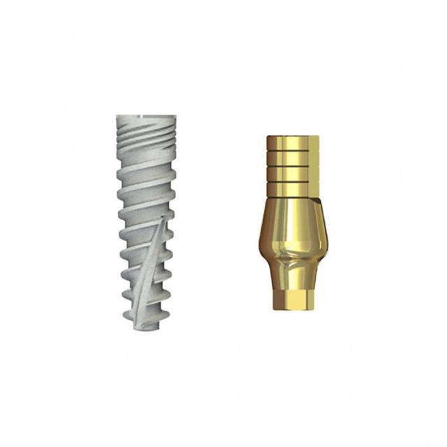Double Connection Implant 13x3.5 mm + S1D-9 mm