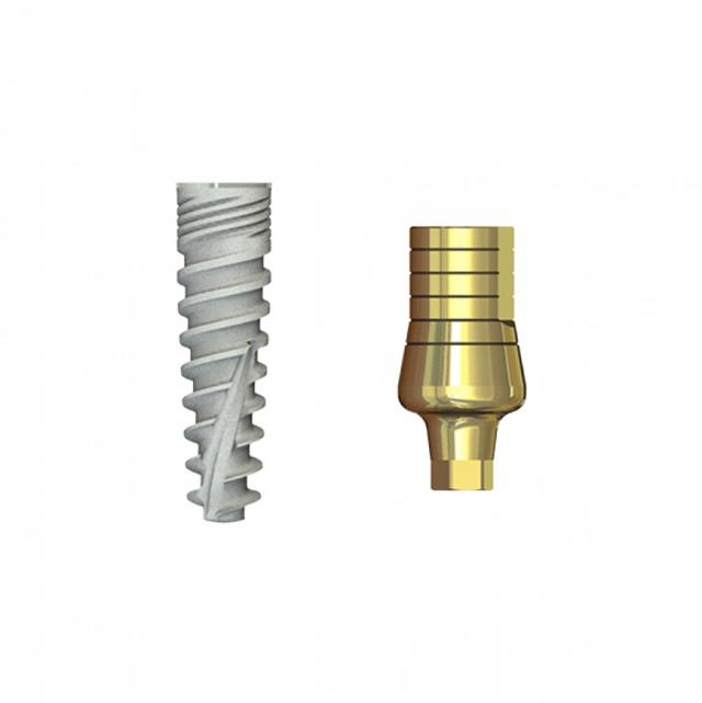 Double Connection Implant 8x3.75 mm + S1WD-9 mm