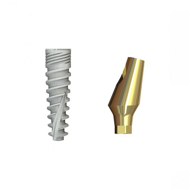 Double Connection Implant 8x3.75 mm + S2D-15-11 mm