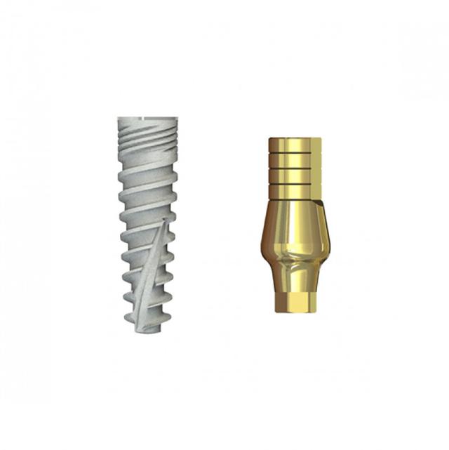 Double Connection Implant 10x3.75 mm + S1D-9 mm