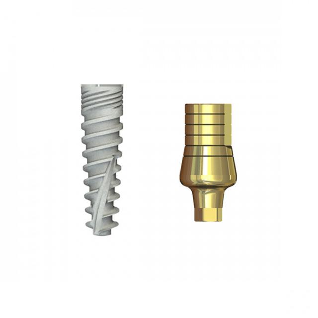 Double Connection Implant 10x3.75 mm + S1WD-9 mm