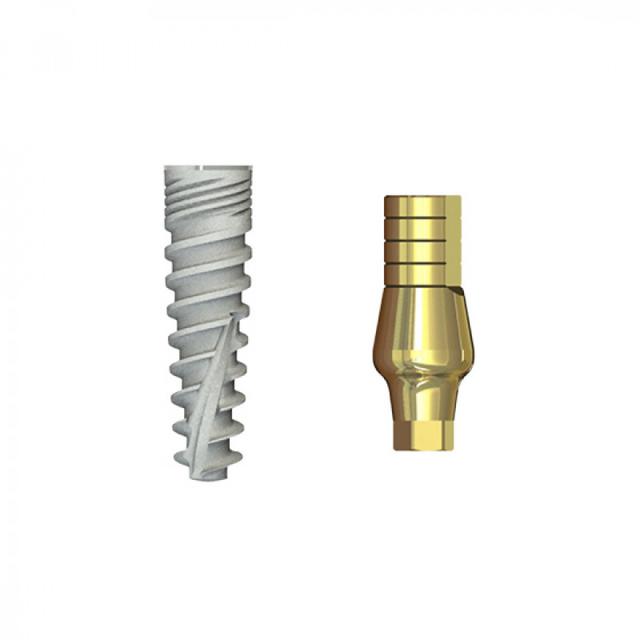 Double Connection Implant 13x3.75 mm + S1D-9 mm