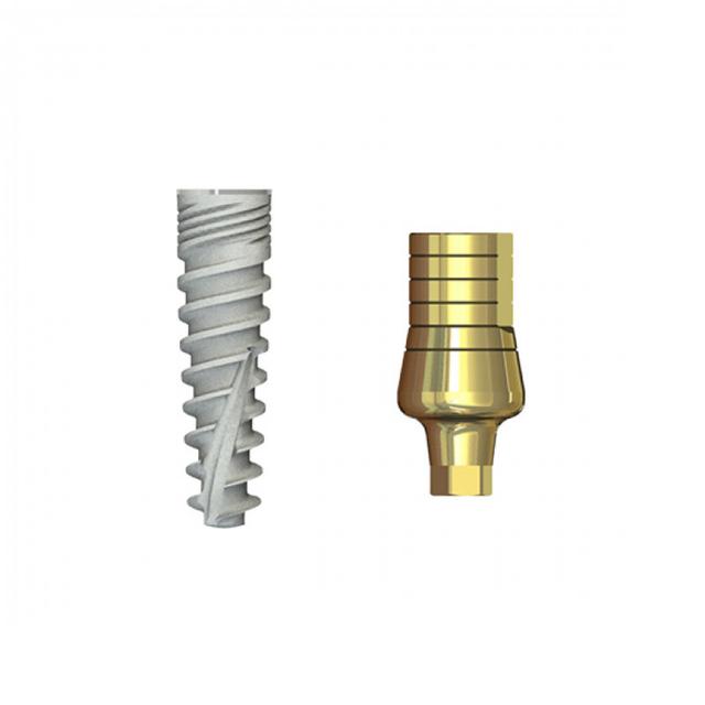 Double Connection Implant 13x3.75 mm + S1WD-9 mm