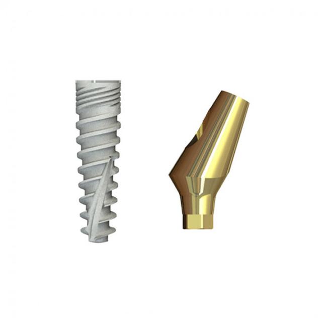 Double Connection Implant 13x3.75 mm + S2D-25-11 mm