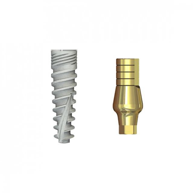 Double Connection Implant 8x4.2 mm + S1D-9 mm