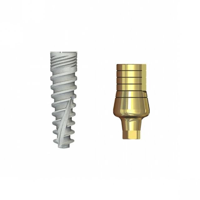 Double Connection Implant 10x4.2 mm + S1WD-9 mm