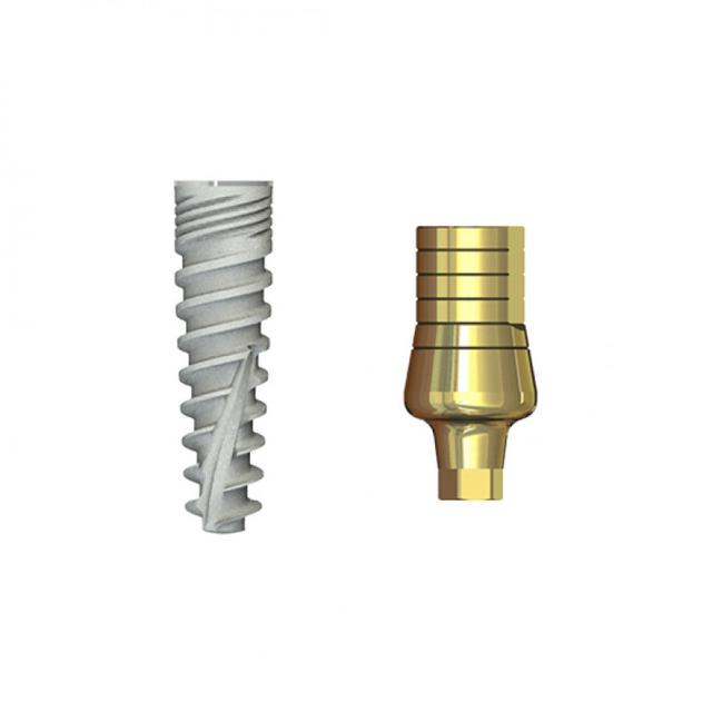 Double Connection Implant 13x4.2 mm + S1WD-9 mm