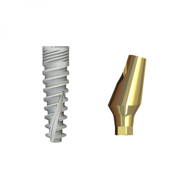 Double Connection Implant 6x4.5 mm + S2D-15-11 mm