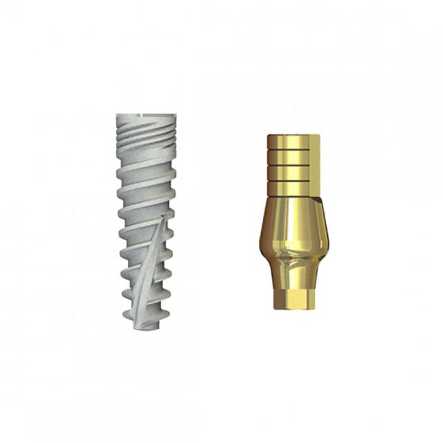 Double Connection Implant 8x4.5 mm + S1D-9 mm