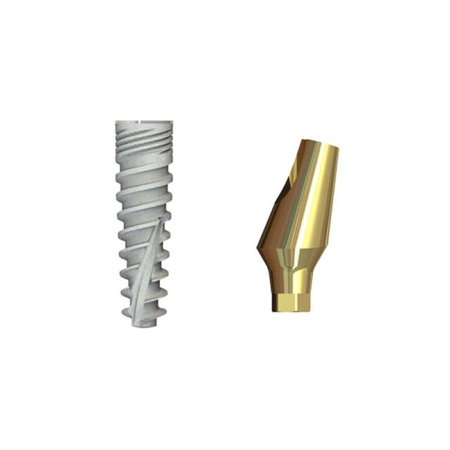 Double Connection Implant 10x4.5 mm + S2D-15-11 mm