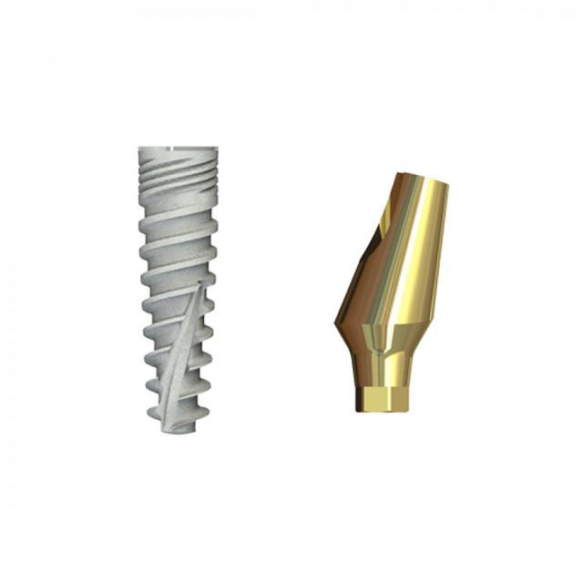 Double Connection Implant 13x4.5 mm + S2D-15-11 mm