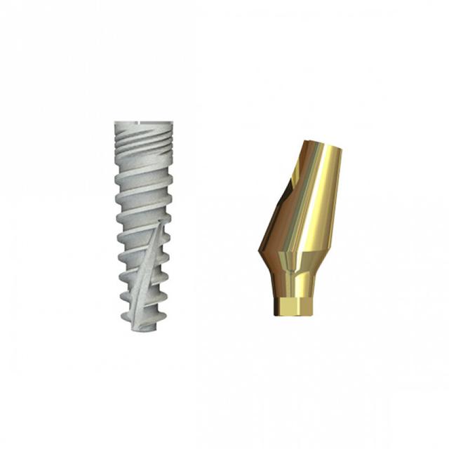 Double Connection Implant 10x5 mm + S2D-15-11 mm