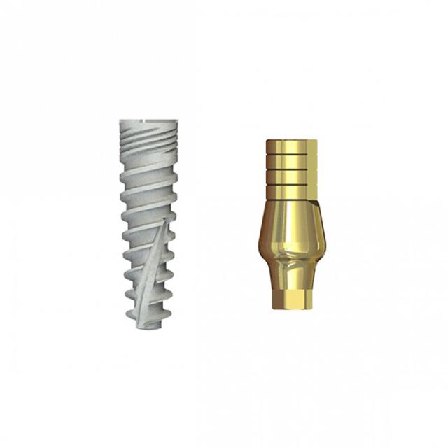 Double Connection Implant 11.5x5 mm + S1D-9 mm