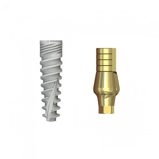 Double Connection Implant 13x5 mm + S1D-9 mm