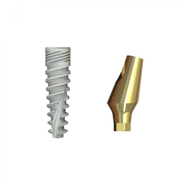 Double Connection Implant 13x5 mm + S2D-15-11 mm