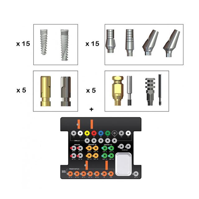 15 P7D/P7N + 15 S1/S1N Or S2/S2N + Surgical Kit + 5 A1D/A1N + 5 T1D/T1N
