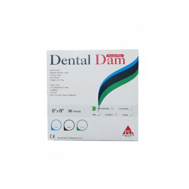 Rubber Dam Sheets Medium Mint Green