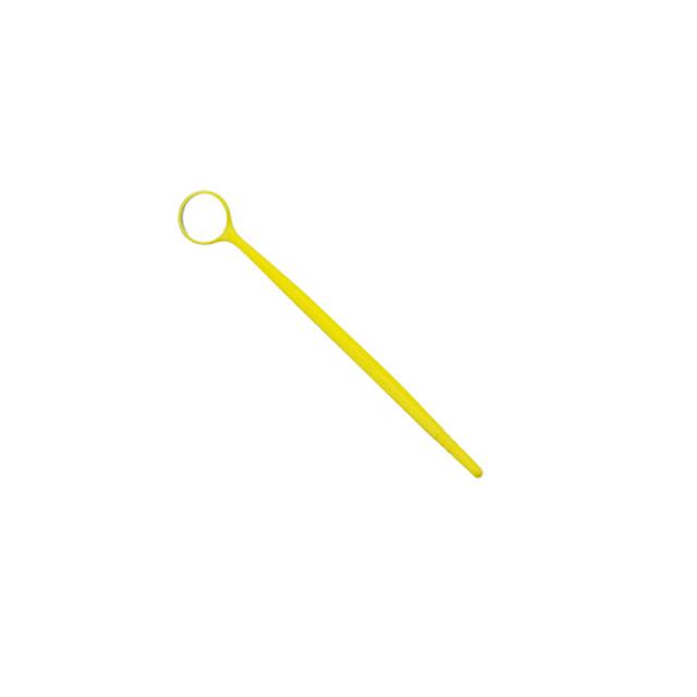 Mouth Mirror With Common Glass Lens Yellow