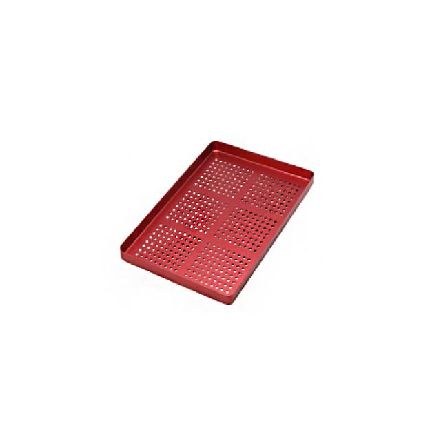 Universal Aluminium Tray Regular Perforated - Red
