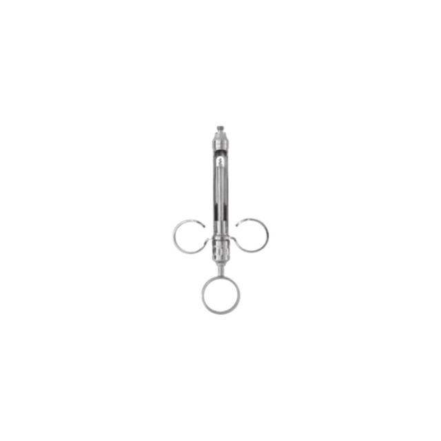 Stainless Steel Syringe - Revolver American Tip Ringed Handle