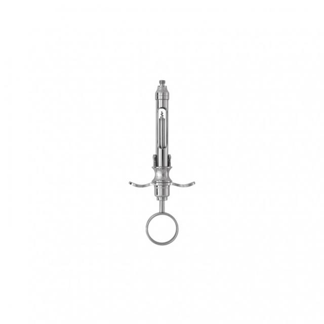 Stainless Steel Syringe - Revolver European Tip Ringless Handle