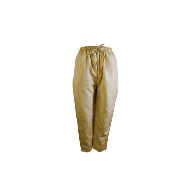 Pants Scrub Uniform Polyester Silky Fabric X Large Light Beige