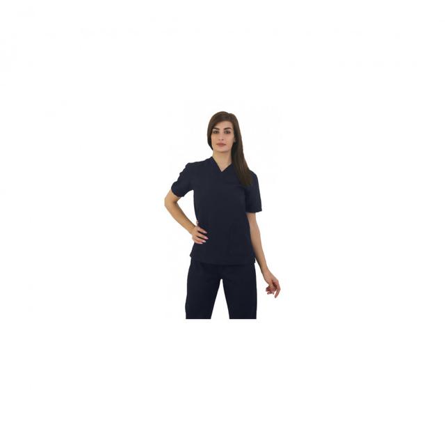 Polyester Fabric Normal Scrub Uniform X Small Dark Navy Blue