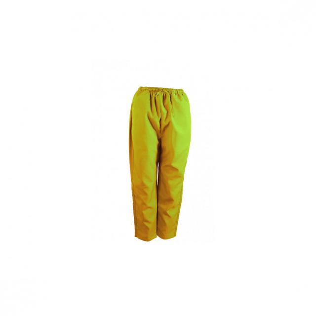 Pants Scrub Uniform Polyester Silky Fabric Medium Golden Yellow