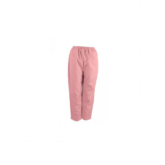 Pants Scrub Uniform Polyester Silky Fabric Large Light Pink