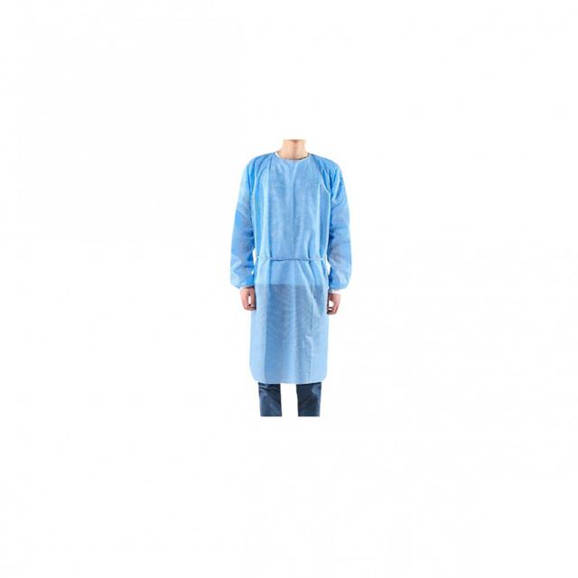 Non Woven PP Isolation Gown Medium Blue