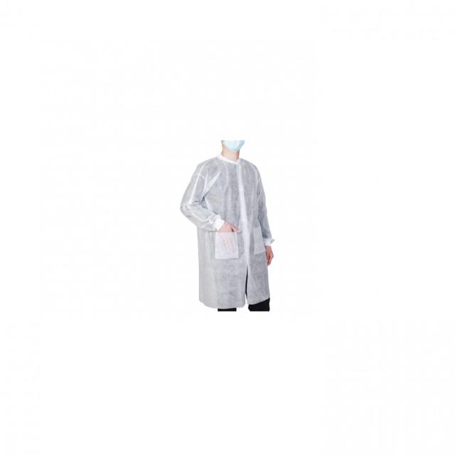 Disposable White Lab Coat Large